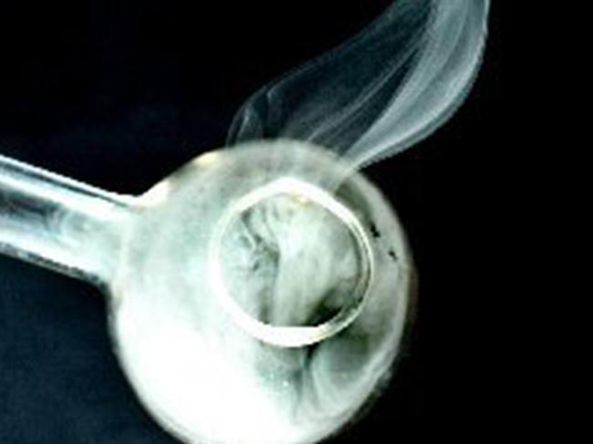 EVIL EFFECTS: A glass pipe, commonly used by ice addicts to vaporise the drug before inhalation.