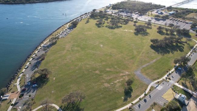 Doug Jennings Park at the northern end of The Spit. The community is being consulted about future plans for the precinct.