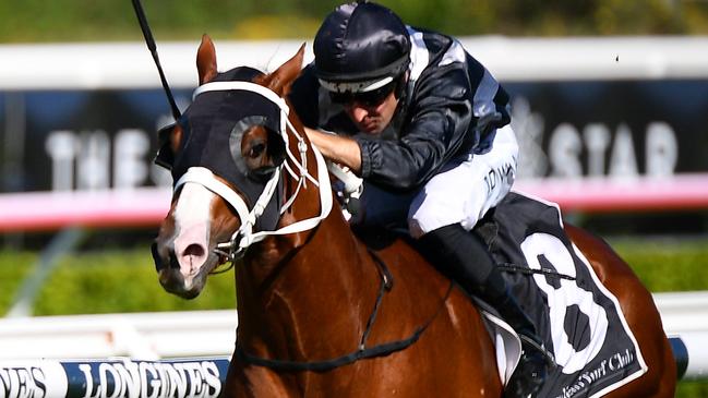 Overlord runs in the Group 1 JJ Atkins Stakes (1400m) at Eagle Farm on Saturday.