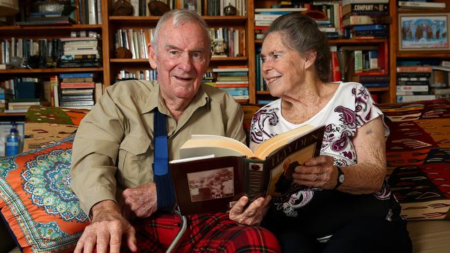 Bill Hayden at home in Bryden with his wife Dallas. Picture: Adam Head