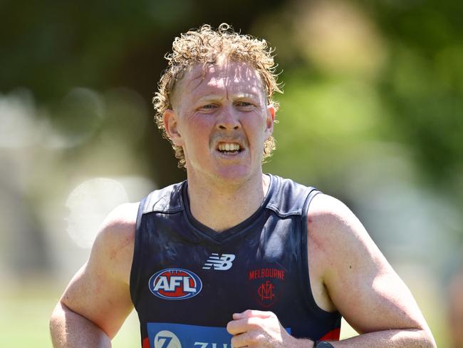 Melbourne says it is happy with Clayton Oliver’s progress. Picture: Quinn Rooney/Getty Images