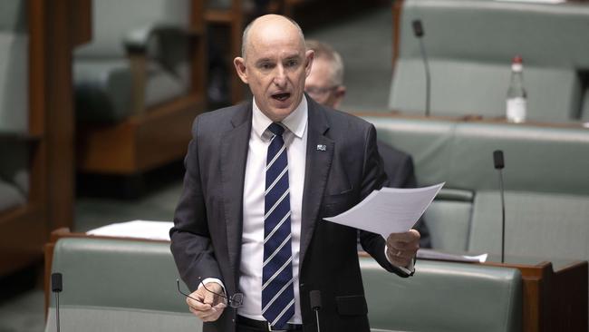 Stuart Robert during Question Time in the House of Representatives in Parliament House Canberra today. Picture: NCA NewsWire / Gary Ramage