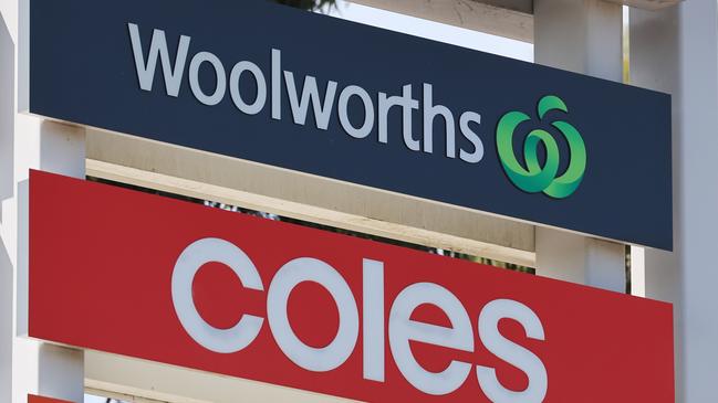 Hundreds of Coles and Woolworths employees will walk off the job for two hours on Saturday, agitating for better pay and conditions. Picture: NCA NewsWire / David Mariuz