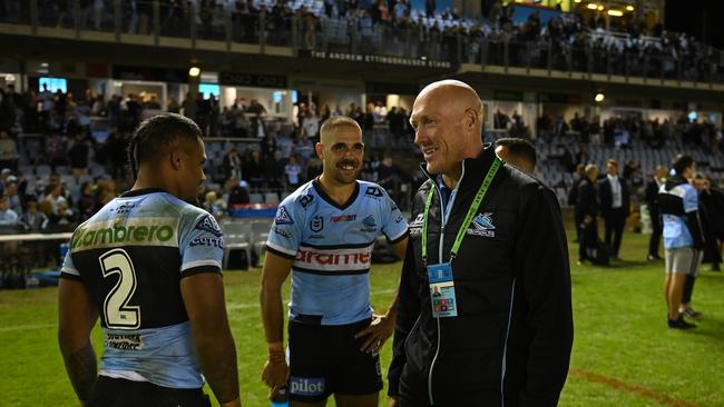 The Sharks leadership group know what the game means to Fitzgibbon and will make sure the team are ready for the emotional clash. Credit: NRL Images.