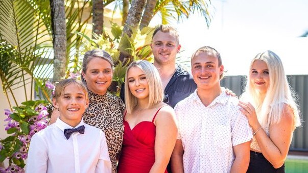 Nathan Weckert and his loving family in happier times. The 17-year-old was hit and killed in a crash at Palmview in August 2021. Picture: Contributed