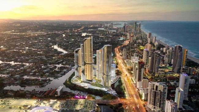 The Star Gold Coast Masterplan Development at Broadbeach.