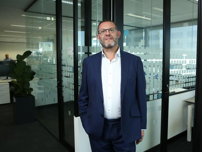 16/02/2023. Nuix CEO Jonathan Rubinsztein, photographed at their offices in Sydney. Britta Campion / The Australian