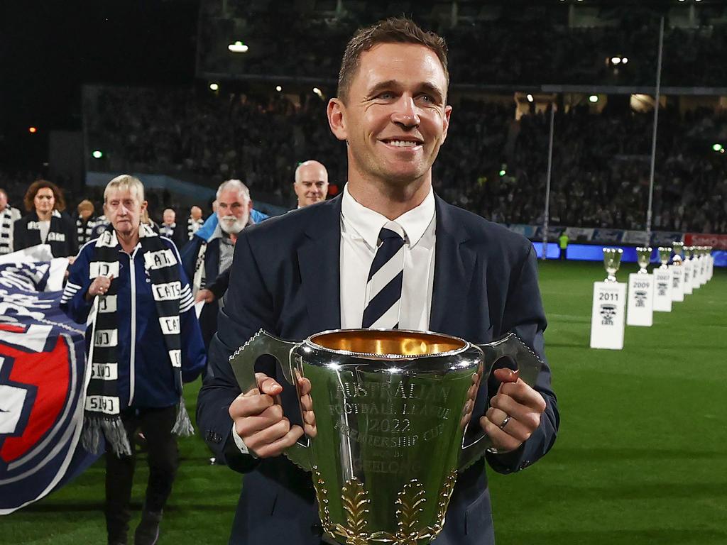 Joel Selwood embodied the great Cats teams. Pic: Michael Klein