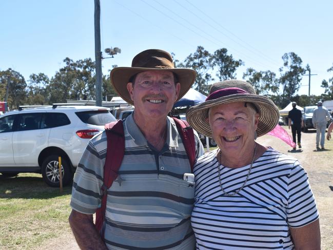 Bevin and Rhonda from Toowoomba at the Leyburn Sprints, August 17, 2024. (Photo: NRM)