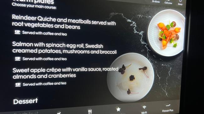 The menu on the touch screen is an innovative idea.