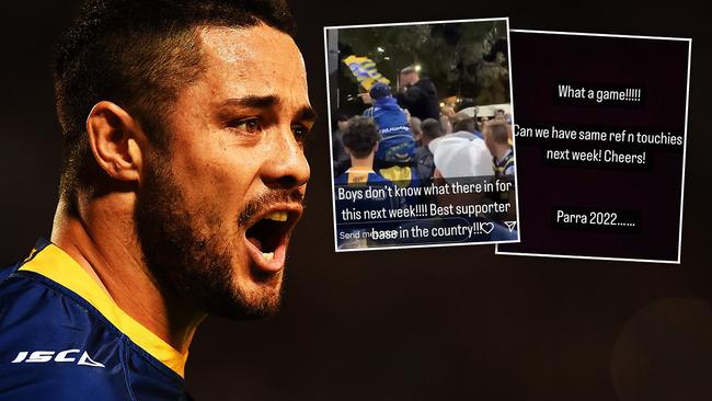 Jarryd Hayne has become caught up in the emotion of Parramatta advancing to the grand final.