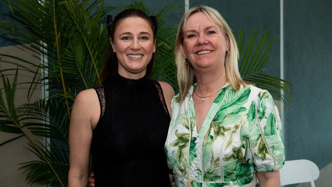 Sarah Andrews and Sarah Palmers at the 2024 Darwin Cup. Picture: Pema Tamang Pakhrin