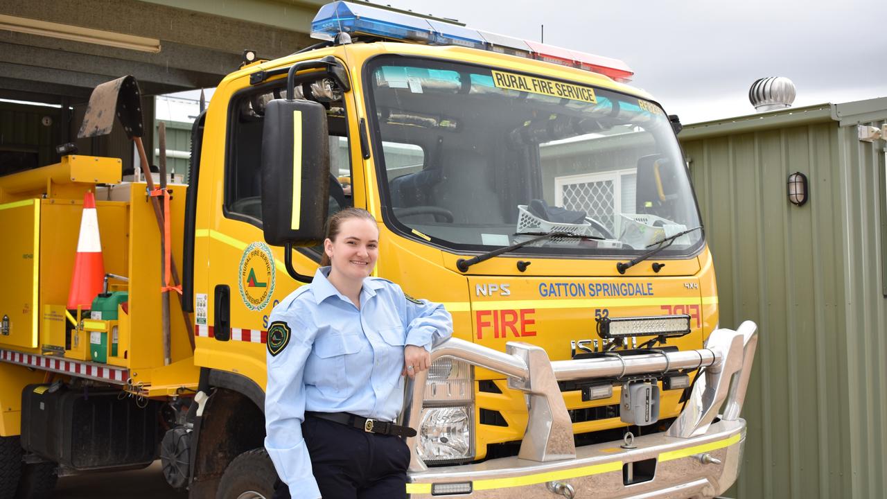 Gatton Springdale Rural Fire Brigade Volunteer, Tia Breed, who won a NSW Bushfire Citation for her efforts in fighting the 2019/20 NSW bushfires. Photo: Hugh Suffell.