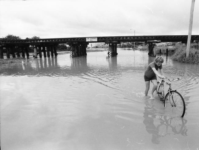 Near the railway bridge at Stones Corner. Picture Earl Bridger