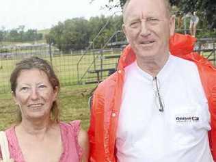 Maureen and Alan Chaplin picked up a Goomeri land bargain at auction on the weekend. Picture: David Crossley