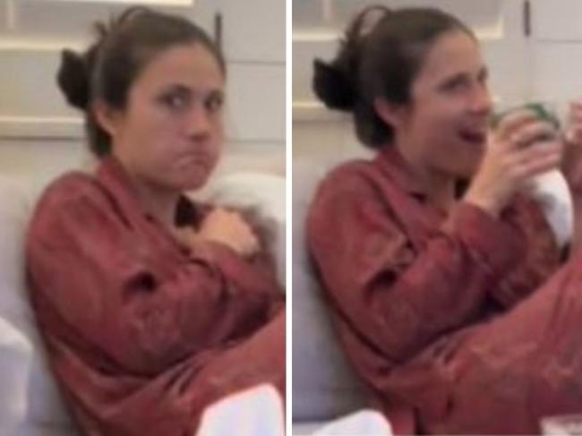 Mum stunned as husband reveals true origin of their baby’s name. Picture: TikTok/@viashoe