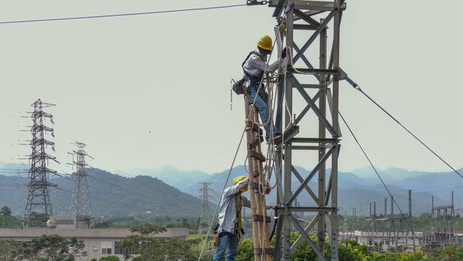 So far Taiwan’s renewable energy, which has a heavy reliance on offshore wind, makes up only 12 per cent of total energy consumption. Picture: AFP