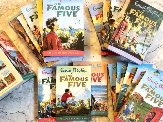 A collection of 'Famous Five' books by children's author Enid Blyton.