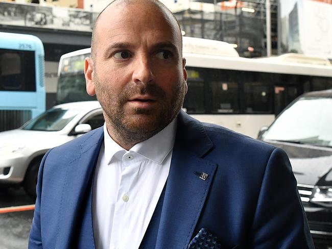 George Calombaris at the Downing Centre Court in Sydney. Picture: AAP Image/Joel Carrett