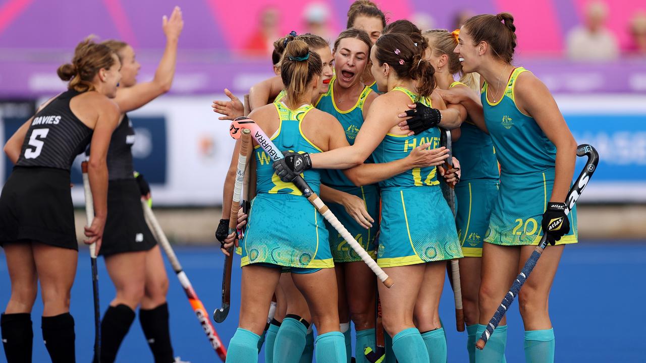 The Hockeyroos are one win from gold. Picture: Getty Images