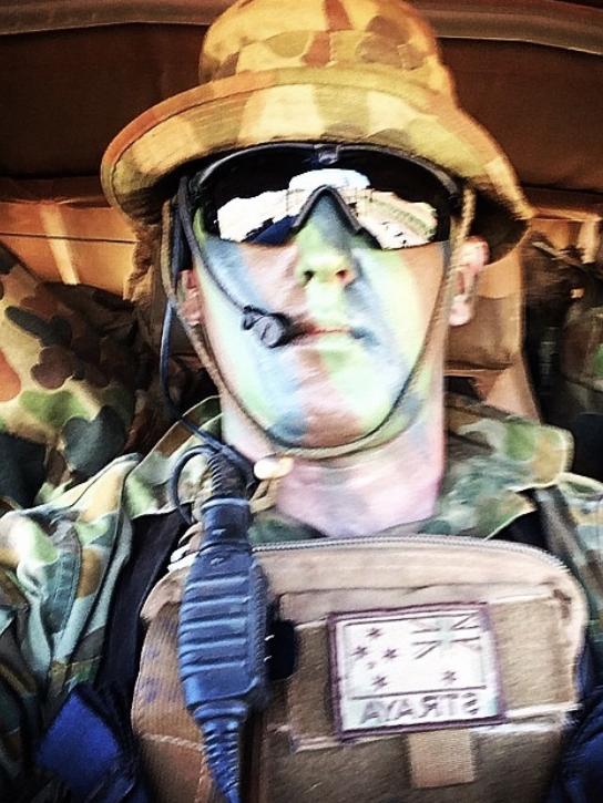 Mossman man Khrys Vignes during his time in the Army. Picture: Instagram