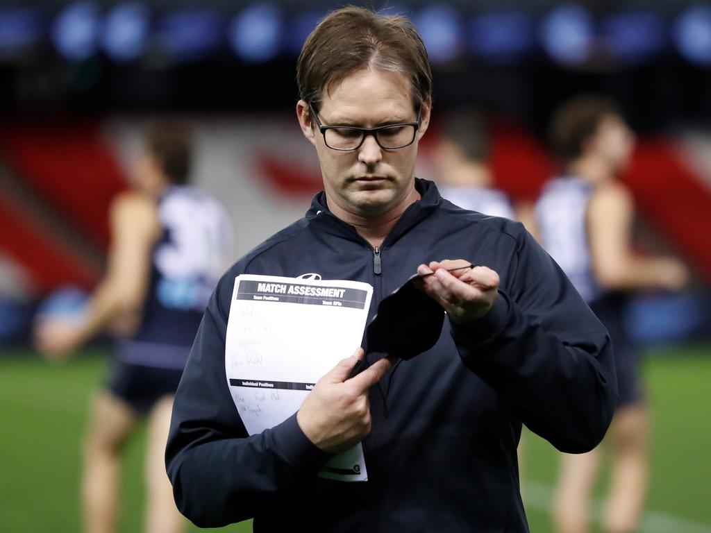Teague took the reins at Carlton midway through the 2019 season. Picture: Michael Willson / AFL Photos via Getty Images