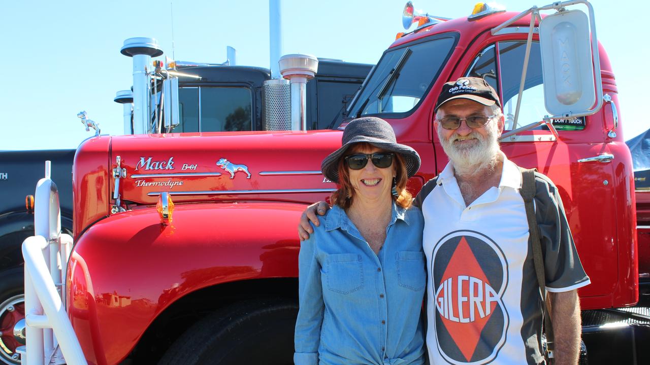 Karen Allan and Alex Houlcroft at the Heritage Car, Bike and Machinery Show.