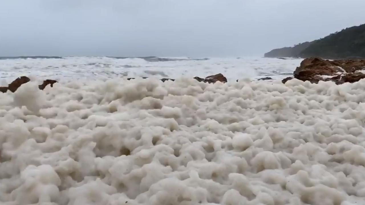 The wild scene isn’t the end of the horrendous weather with experts warning residents to brace for more on Tuesday. Picture: Storyful