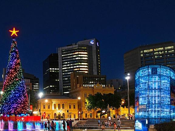 Artwork of how a Bike Tower could look in Victoria Square. Picture: Smart Stackers