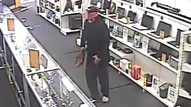 CCTV footage of the armed robbery at Robina.