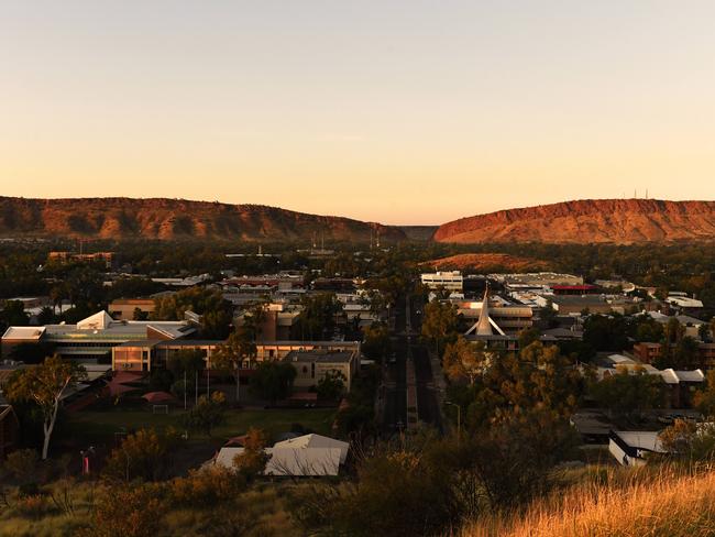 Alice Springs from ANZAC Hill. Picture: (A)manda Parkinson