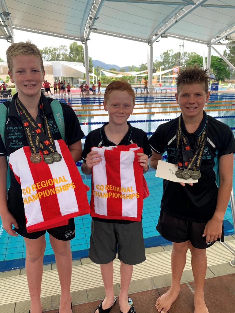 PHOTOS: ‘Gibbo’ the Gladstone Souths swim star smashes swim records ...