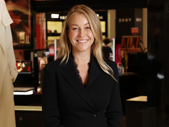 14/3/24: New Myer executive chairman Olivia Wirth at the Sydney store. John Feder/The Australian.