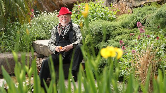 Lance Vater in the huge private garden he has created at Auldana. Pic Tait Schmaal.