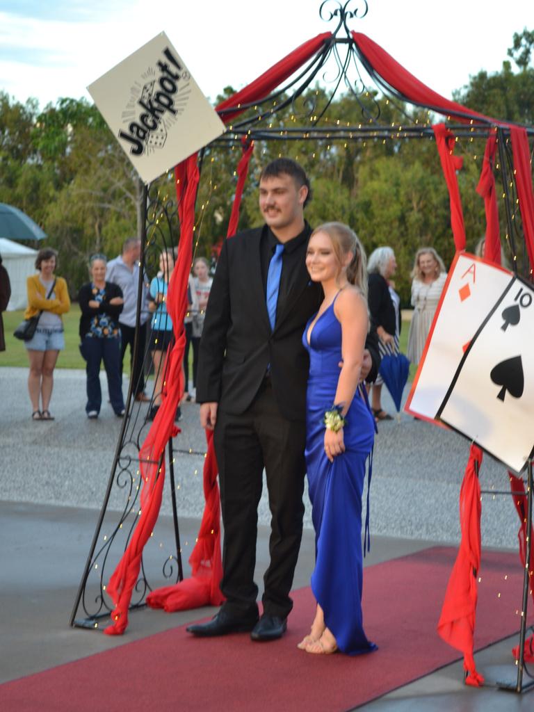 The students arrive at the St James Lutheran College formal.