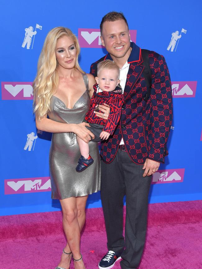 The Hills’ alumn Heidi Montag, Gunner Pratt and Spencer Pratt. Picture: Mega