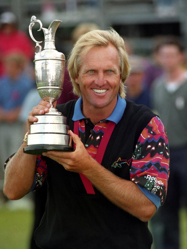 Greg Norman won the British Open twice. Picture: Rebecca Naden – PA Images/PA Images via Getty Images