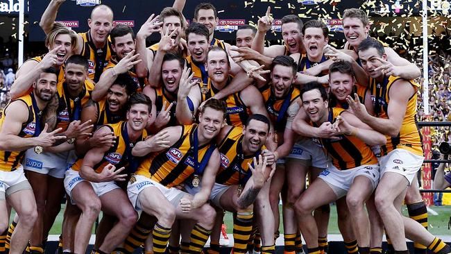 Hawthorn celebrates its third straight premiership in 2015. Can the Hawks make it four?