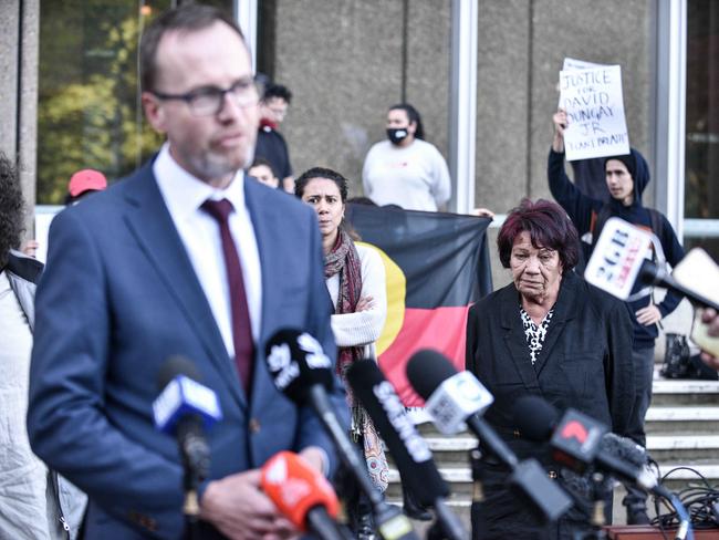 David Shoebridge, speaking at the press conference of the Black Lives Matter protest. Picture: Flavio Brancaleone