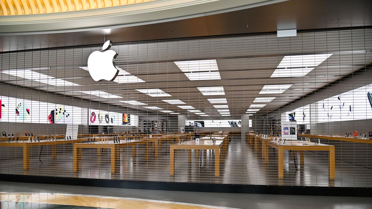 22 Apple stores will close in Australia Picture: Andreas Solaro / AFP