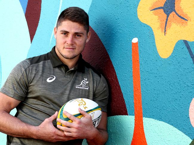 SYDNEY, AUSTRALIA - APRIL 13: James O'Connor of the Wallabies poses for a portrait during an Australian Wallabies media opportunity at Crowne Plaza Coogee on April 13, 2021 in Sydney, Australia. (Photo by Brendon Thorne/Getty Images)