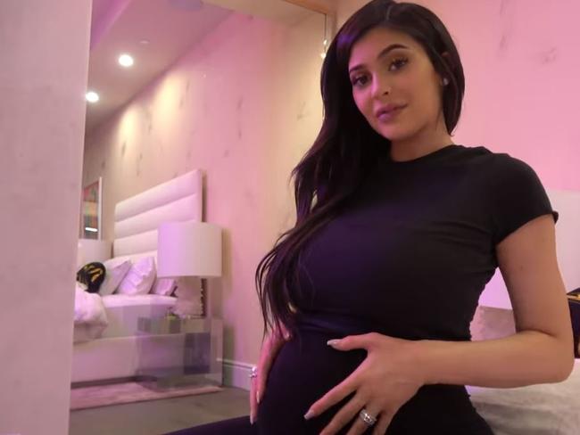 Kylie Jenner has given birth, revealing news to fans via Instagram and Youtube. Picture: Youtube