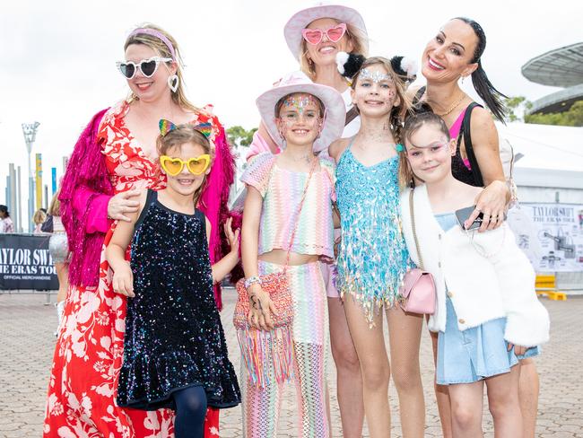 SYDNEY, AUSTRALIA - Daily Telegraph Photos February 26, 2024: Sandy Swifties at Taylor Swift's The Eras Tour concert held at Accor Stadium in Sydney. Picture: Christian Gilles