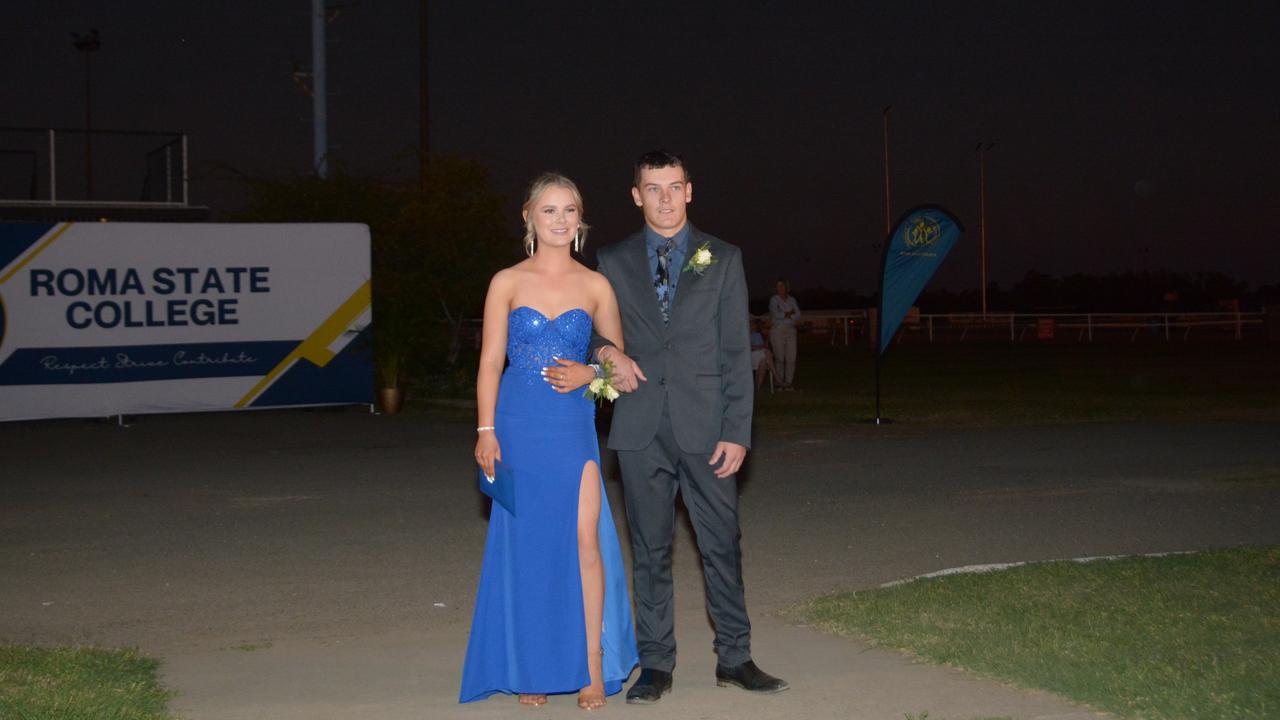 Roma State College formal 2024. Georgia Pearce and Denim O’Brien.