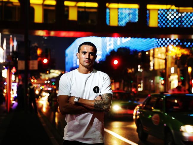 Socceroo Tim Cahill in Shanghai.