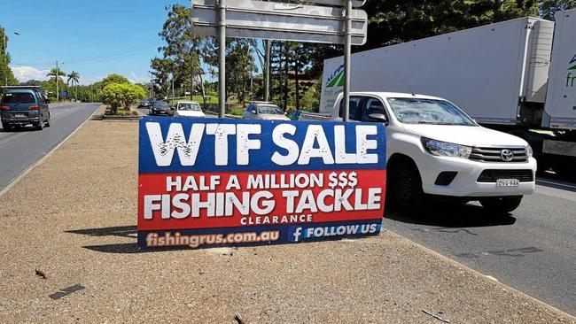 The WTF signs are certainly grabbing the attention of motorists. Picture: Trevor Veale