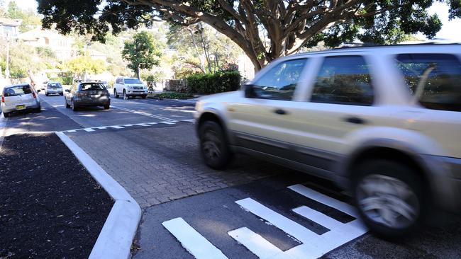 The $450,000 traffic calming measures have been installed along the Beauty Point rat run. Road pictured: Pearl Bay Ave. Picture: ELENOR TEDENBORG