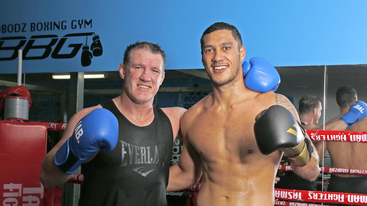 The pair sparred six round on the Gold Coast. Picture: Tertius Pickard