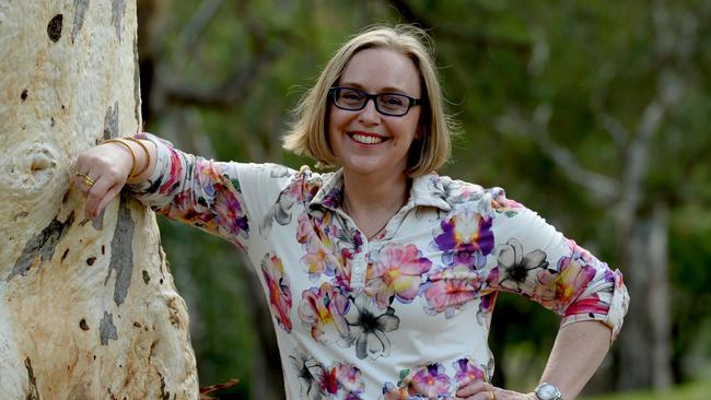 Author Fiona McCallum pictured at Linear Park. Photo: Sam Wundke