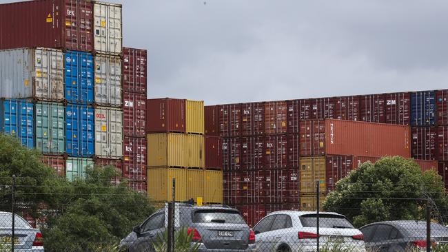 Raptor Squad officers have charged six men for an alleged attempted drug rip at Port Botany overnight. Picture: Jenny Evans/Getty Images